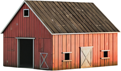 red barn clipart, png, transparent background, cut out background, di cut