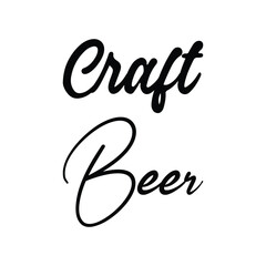 craft beer black letter quote