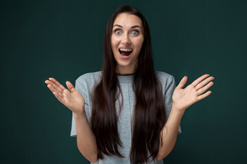 Fototapeta premium Woman With Surprised Expression