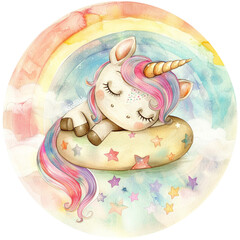Unicorn's sleeping on the cloud