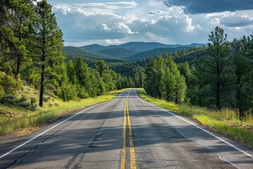 Fototapeta premium Road 2025 an unforgettable scenic route with breathtaking views and iconic landscapes