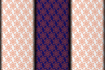 Vector eps seamless pattern design element template.