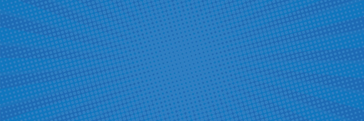 Vintage pop art blue background. Banner vector illustration, eps10.