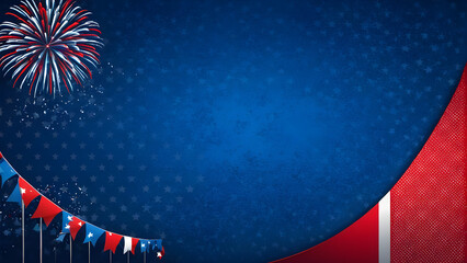 Fototapeta premium Fourth of July concept wallpaper, Independence day concept background, AI generated