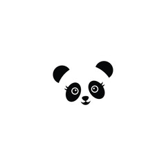 cute panda logo, baby panda vector, panda face logo, panda logo