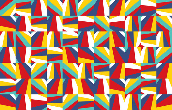 Abstract colorful seamless Ethnic geometric pattern design for background, wallpaper, textile, print, wrapping, fabric, clothing, home decor. vector illustration