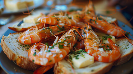 grilled shrimp with lemon and dill