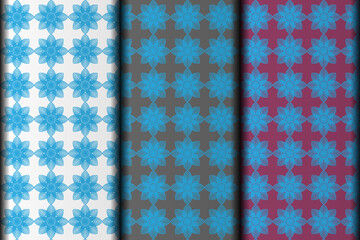 Vector eps seamless pattern design element template.