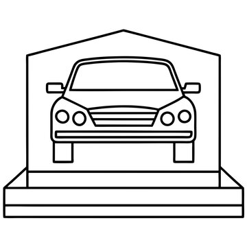 recommend clip art: Vector car Display line art and illustration