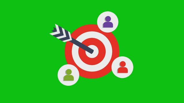 business animation of achievements and targets
