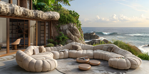 lounge chairs on the beach