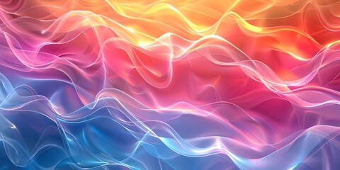 Obraz premium Abstract Colorful Wavy Lines Background Design