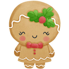 Gingerbread girl smile