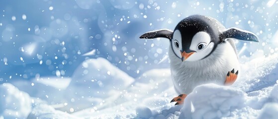 Fototapeta premium A cute penguin family huddled together for warmth animal, wildlife, nature, white, black, penguins, antarctica, wild, cold, zoo, humboldt, snow, beak, flightless, ice, cute, sea, polar, rock, antarct