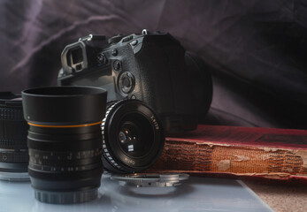 Studio, Kamera Adapter und Objektive