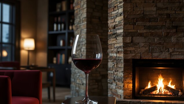 The warmth of a crackling fireplace as you sip on a velvety red wine, each sip revealing layers of flavor and complexity ai_generated