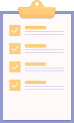 Obraz premium Clipboard showing check marks representing completed tasks, symbolizing accomplishment and productivity
