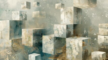 Abstract White Cubes