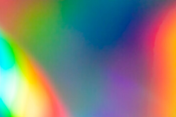 Abstract blur holographic rainbow foil iridescent background