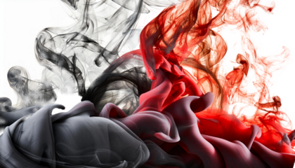 smoke on white isolated, copy space; gray color transparent, png