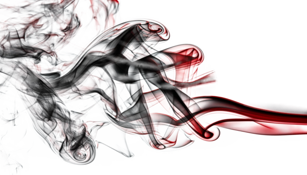 smoke on white isolated, copy space; gray color transparent, png