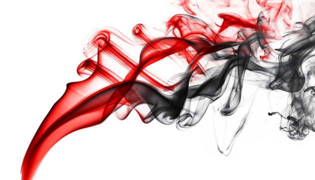 smoke on white isolated, copy space; gray color transparent, png