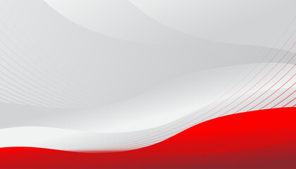 Red curve on a white background vector