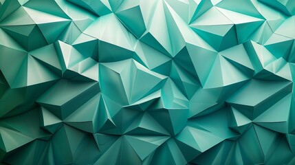 Obraz premium Abstract Teal Geometric Pattern