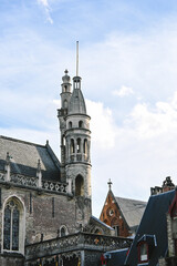 Brugge riverside buildings in the sunshine - European Cityscape