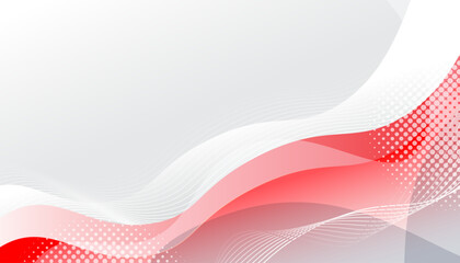 Red curve on a white background vector