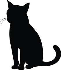 Silhouette Black Horror Cat