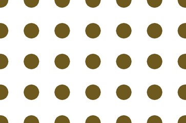 A pattern of brown circle on white background