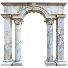 Naklejka premium greek column isolate on whit background