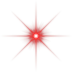 red lens flare star lights