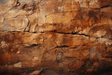 Fototapeta premium an image of a rock wall with brown paint on it