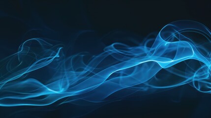 Obraz premium Abstract Blue Smoke Swirls