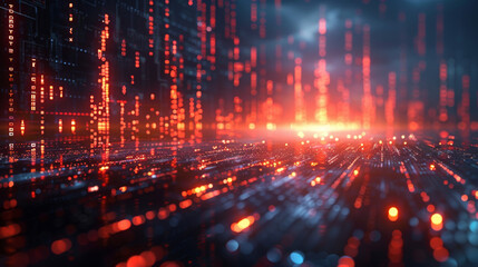 Naklejka premium Stock market or forex trading graph in futuristic concept suitable for financial investment or Economic trends business idea and all art work design. Abstract finance background