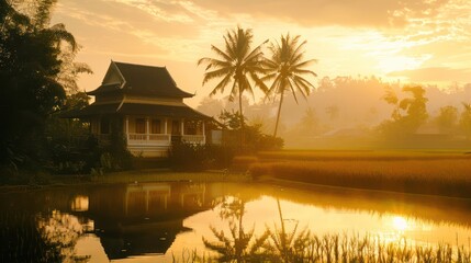 Obraz premium landscape nature view background