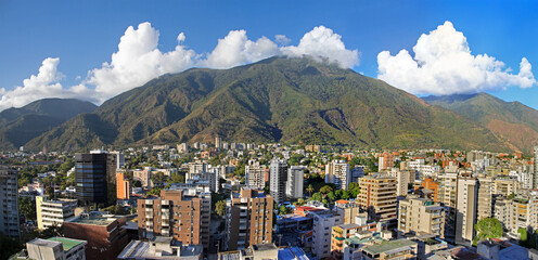 Wide angle of Caracas skyline, Venezuela
