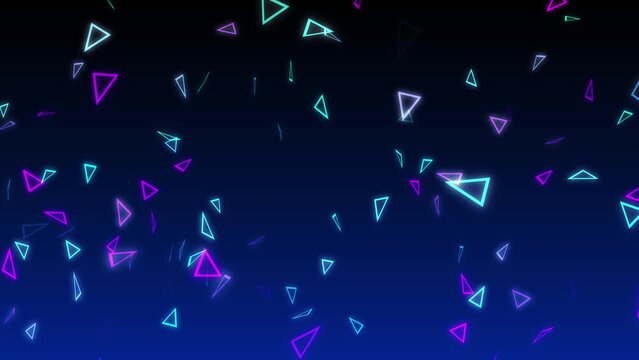 Colorful triangle loop background video
