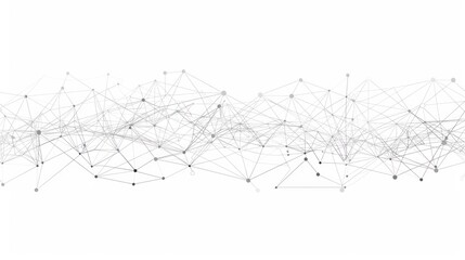 Obraz premium Abstract Network Structure with Connected Dots and Lines