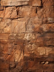 an image of a wall made of brown stone