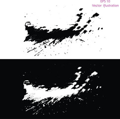  ink splat background. Black ink splash texture painting. Ink texture  illustration.	