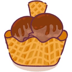 Cute dessert cake graphics