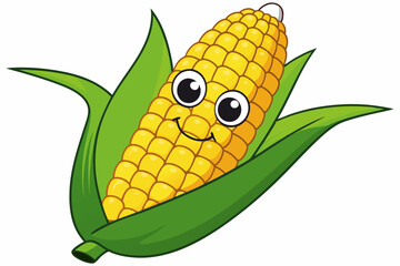 corn cartoon vector illustration