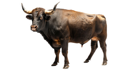 Bull on a transparent background
