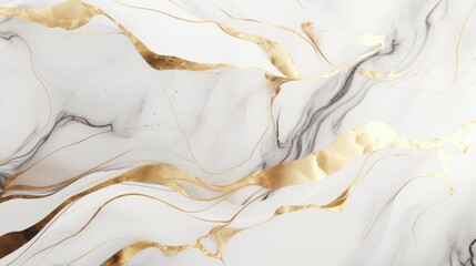 Obraz premium Marble White and Gold texture background. Luxury stone ceramic art wallpaper. Marble granite white with gold texture interiors design.