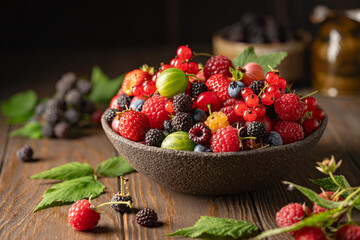 Various fresh berries