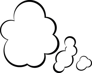 Speech bubble on white background. Vector illustration.