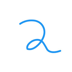 Abstract Squiggle Line Element